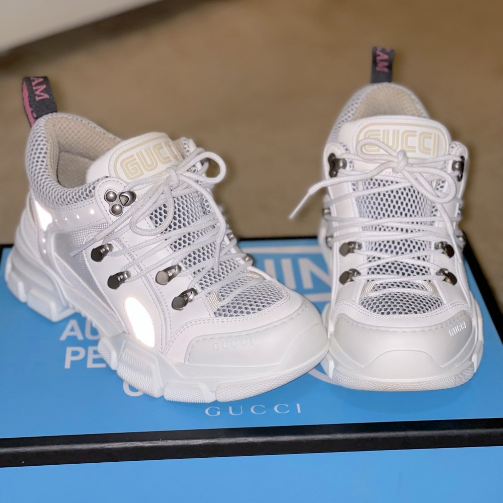 Gucci Flashtrek Leather & Mesh Sneaker